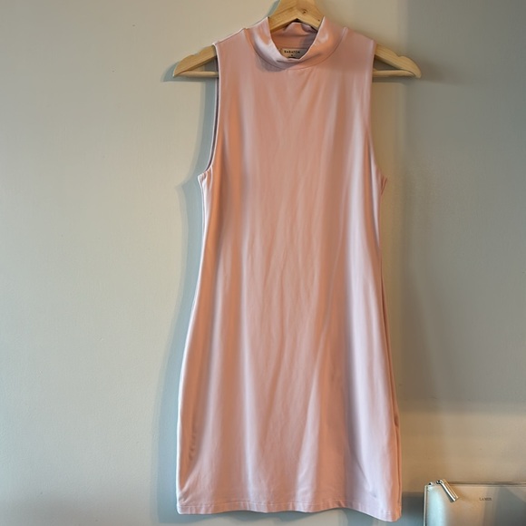 Aritzia Babaton mock neck dress in baby pink - Picture 3 of 3